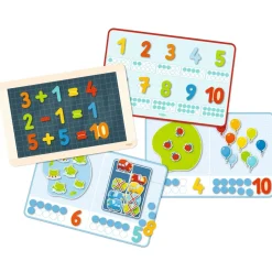 HABA 1, 2 Numbers & You Magnetic 158 Piece Game Box< Travel + Magnetic Games