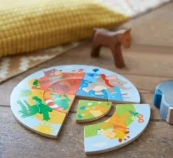 HABA Animal Seasons Wooden Arranging Game< Arranging Games