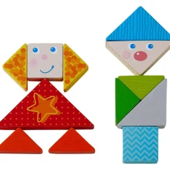 HABA Arranging Game Funny Faces Tangram Wooden Tiles< Arranging Games