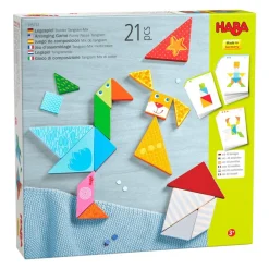 HABA Arranging Game Funny Faces Tangram Wooden Tiles< Arranging Games