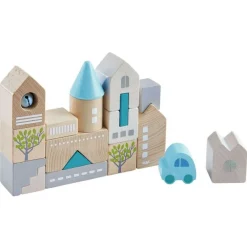 HABA Bad Rodach 18 Piece Wooden Building Blocks< Shape Sorters + Stacking Toys