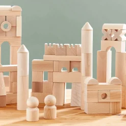 HABA Basic Building Blocks 102 Piece Extra Large Wooden Starter Set< Wooden Building Blocks