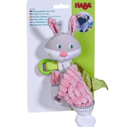 HABA Bunny Lovey Baby Blankie< Plush Baby Toys