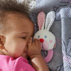 HABA Chomp Champ Bunny Teether< Plush Baby Toys
