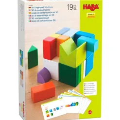 HABA Chromatix 3D Arranging Game Wooden Building Blocks< Wooden Building Blocks