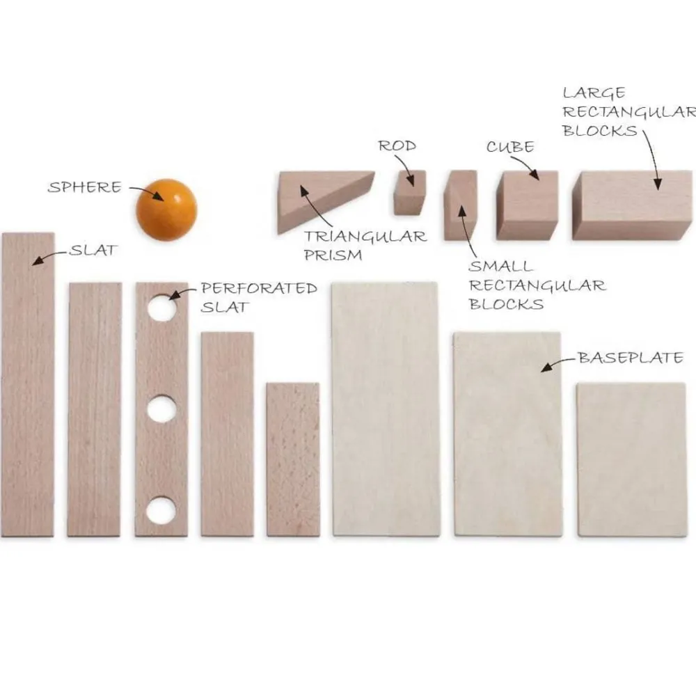 HABA Clever Up! Building Block System 4.0< Wooden Building Blocks