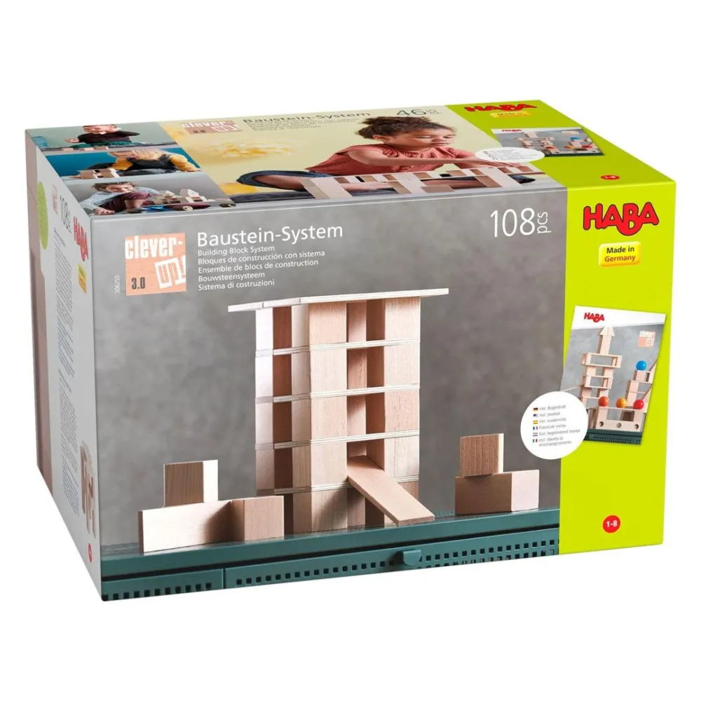 HABA Clever Up! Building Block System 3.0< Wooden Building Blocks