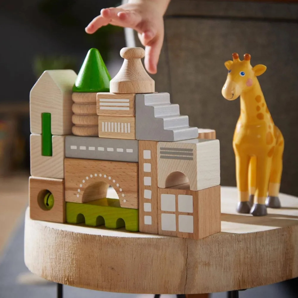 HABA Coburg 28 Piece Wooden Building Blocks< Wooden Building Blocks