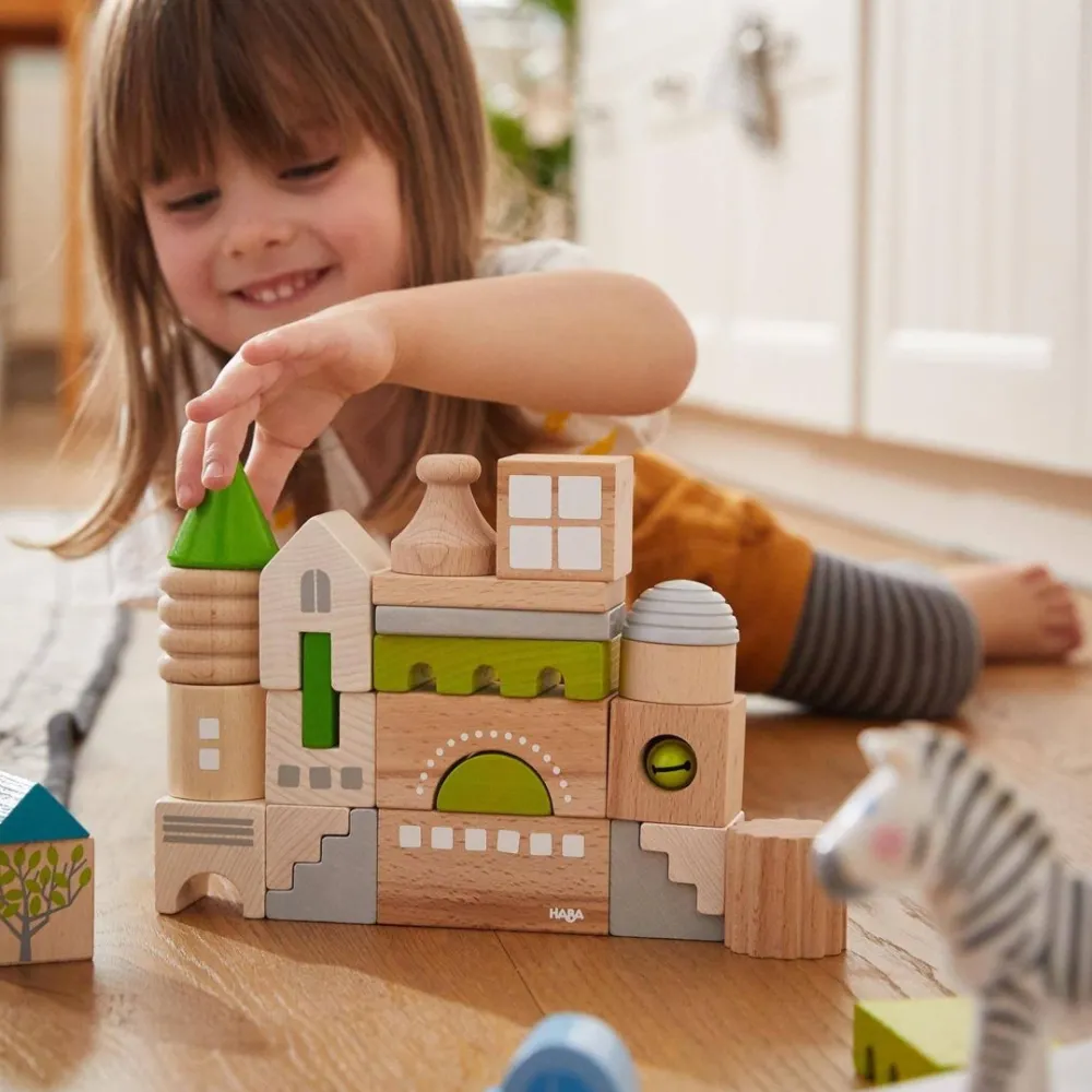 HABA Coburg 28 Piece Wooden Building Blocks< Wooden Building Blocks