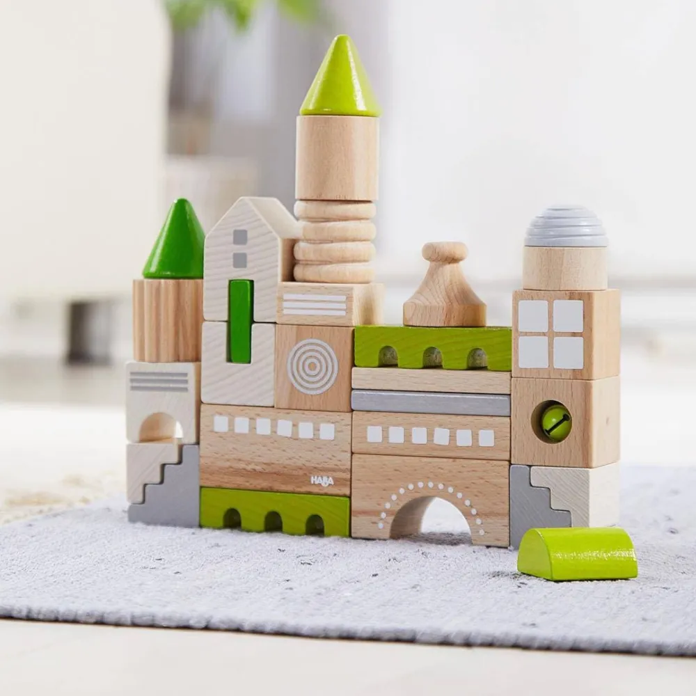 HABA Coburg 28 Piece Wooden Building Blocks< Wooden Building Blocks