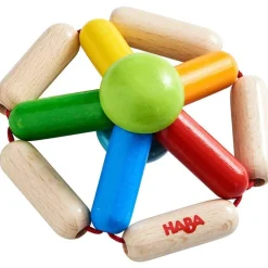 HABA Color Carousel Wooden Baby Rattle< Grasping + Teething Toys
