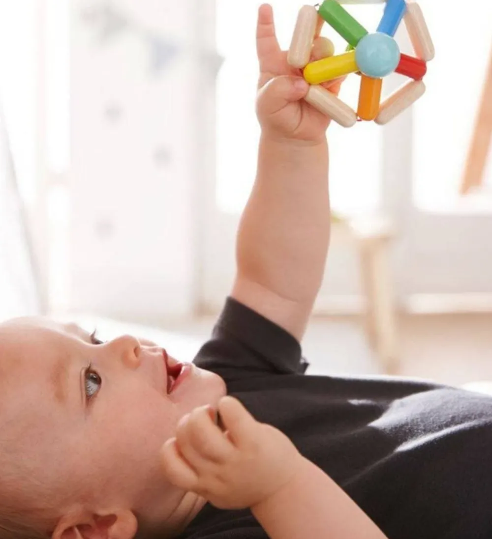 HABA Color Carousel Wooden Baby Rattle< Grasping + Teething Toys