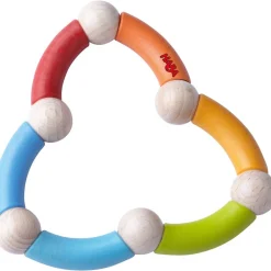 HABA Color Snake Wooden Rattle & Fidget Toy< Grasping + Teething Toys
