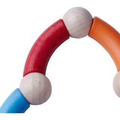 HABA Color Snake Wooden Rattle & Fidget Toy< Grasping + Teething Toys