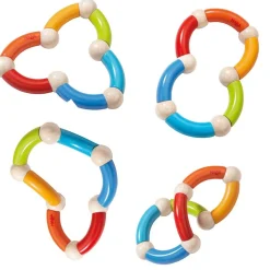 HABA Color Snake Wooden Rattle & Fidget Toy< Grasping + Teething Toys