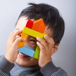 HABA Creative Stones 3D Wooden Arranging Blocks< Wooden Building Blocks