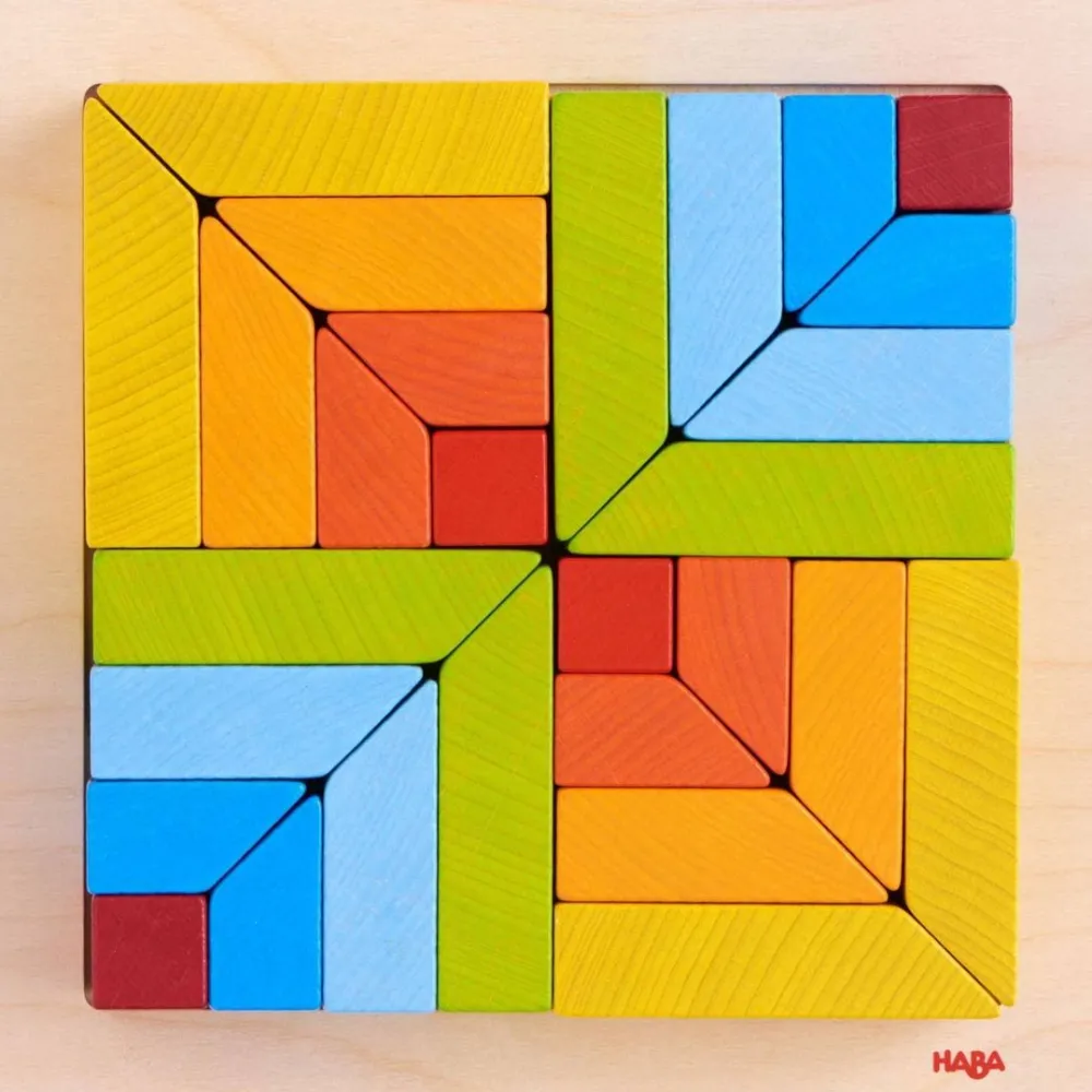 HABA Creative Stones 3D Wooden Arranging Blocks< Wooden Building Blocks