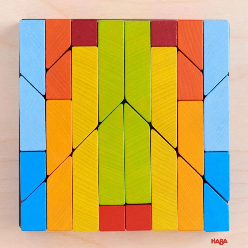HABA Creative Stones 3D Wooden Arranging Blocks< Wooden Building Blocks
