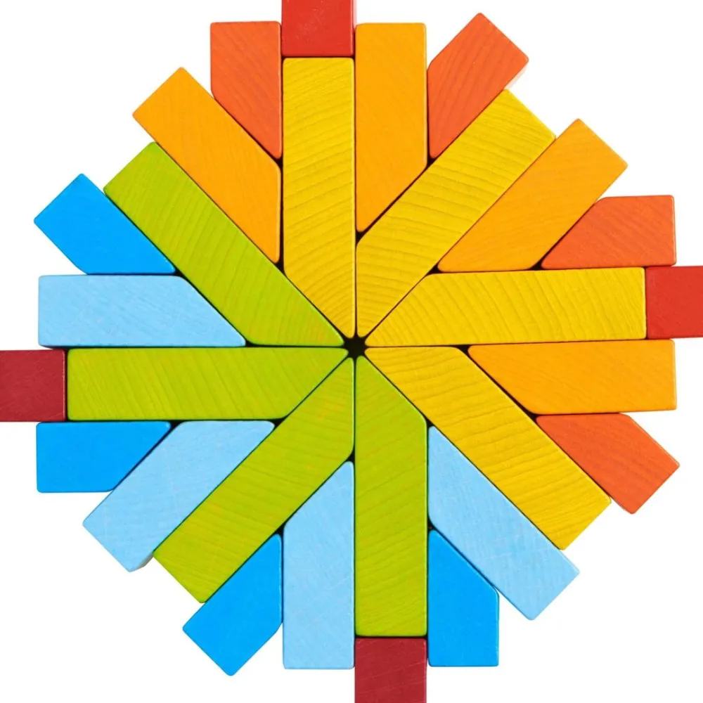 HABA Creative Stones 3D Wooden Arranging Blocks< Wooden Building Blocks