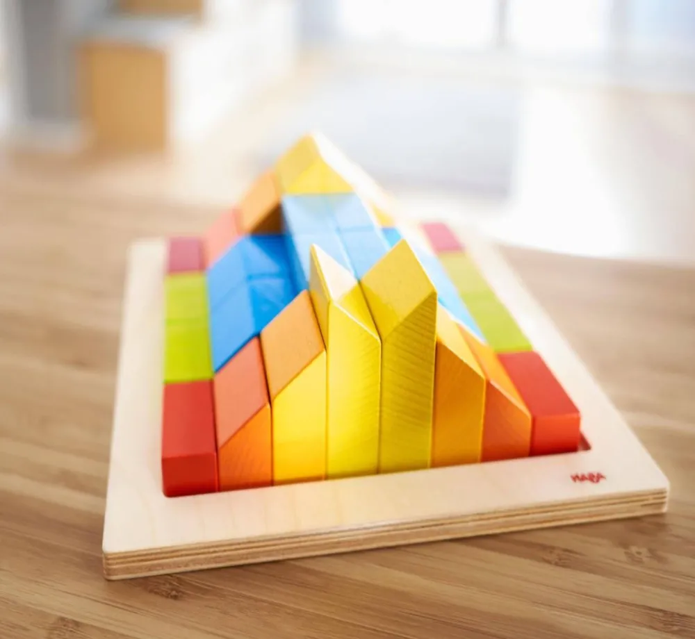 HABA Creative Stones 3D Wooden Arranging Blocks< Wooden Building Blocks