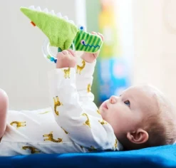 HABA Crocodile Rattle With Removable Teething Ring< Grasping + Teething Toys