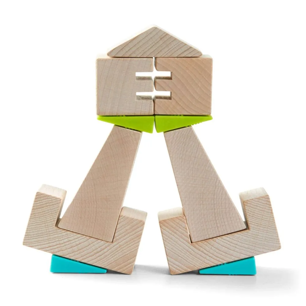 HABA Crooked Towers Wooden Blocks< Wooden Building Blocks
