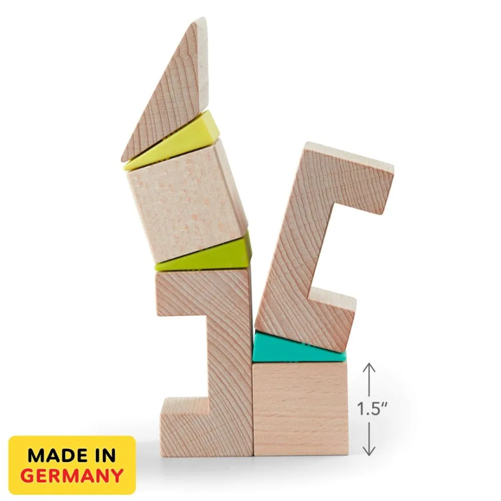 HABA Crooked Towers Wooden Blocks< Wooden Building Blocks