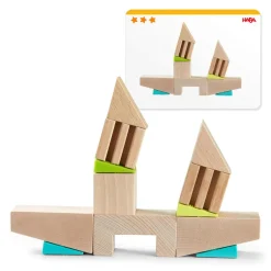 HABA Crooked Towers Wooden Blocks< Wooden Stacking Toys & Arranging Games