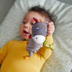 HABA Cuddly Donkey Snuggly Lovey Baby Blankie< Plush Baby Toys