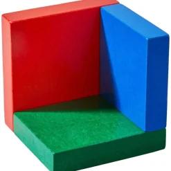 HABA 3D Rainbow Cube Arranging Game< Wooden Building Blocks