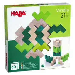 HABA 3D Viridis Wooden Stacking Game< Wooden Building Blocks