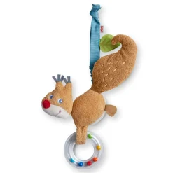 HABA Dangling Figure Forest Friends Squirrel< Hanging Baby Toys + Mobiles