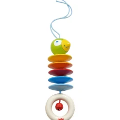 HABA Dangling Figure Parrot Stroller & Crib Toy< Play Gyms, Play Mats + Accessories