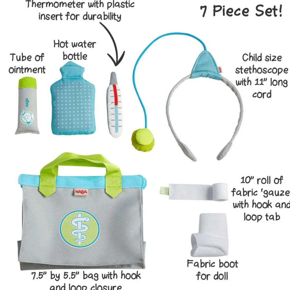 HABA Doll Sized Doctor Play Set< Plush Dolls