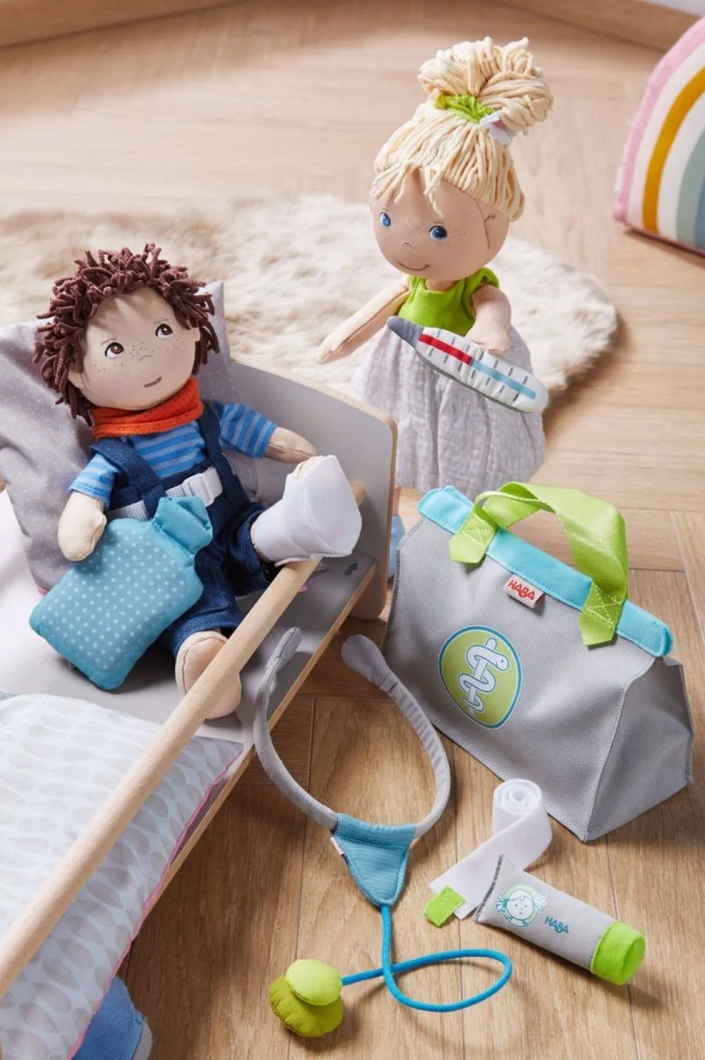 HABA Doll Sized Doctor Play Set< Plush Dolls