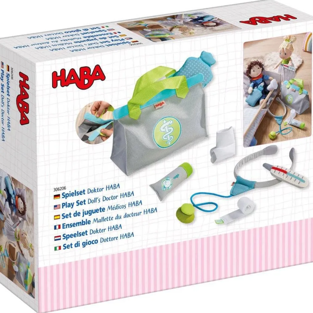 HABA Doll Sized Doctor Play Set< Doll Clothes + Accessories