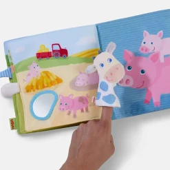 HABA Down On The Farm Soft Book With Cow Puppet< Puppets