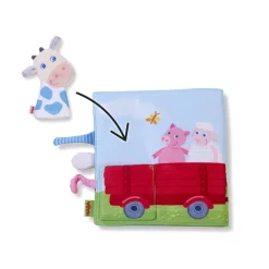 HABA Down On The Farm Soft Book With Cow Puppet< Puppets