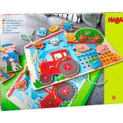 HABA Farm Threading & Lacing Game< Lacing Toys + Motor Skills
