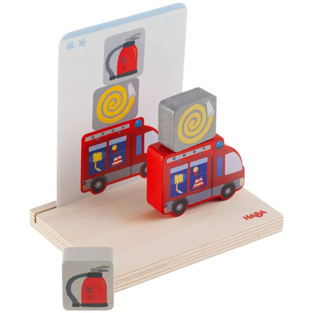 HABA Fire Brigade Stacking Toy< Wooden Stacking Toys & Arranging Games
