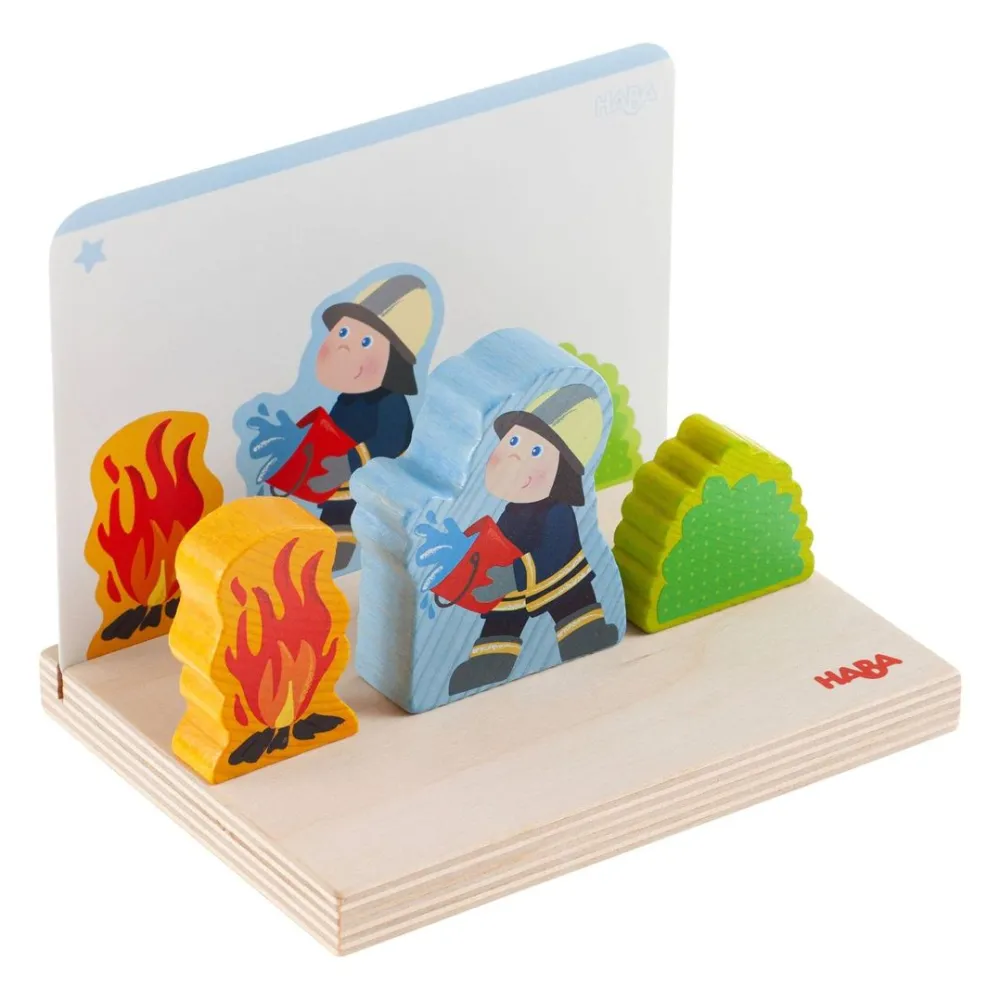 HABA Fire Brigade Stacking Toy< Wooden Stacking Toys & Arranging Games
