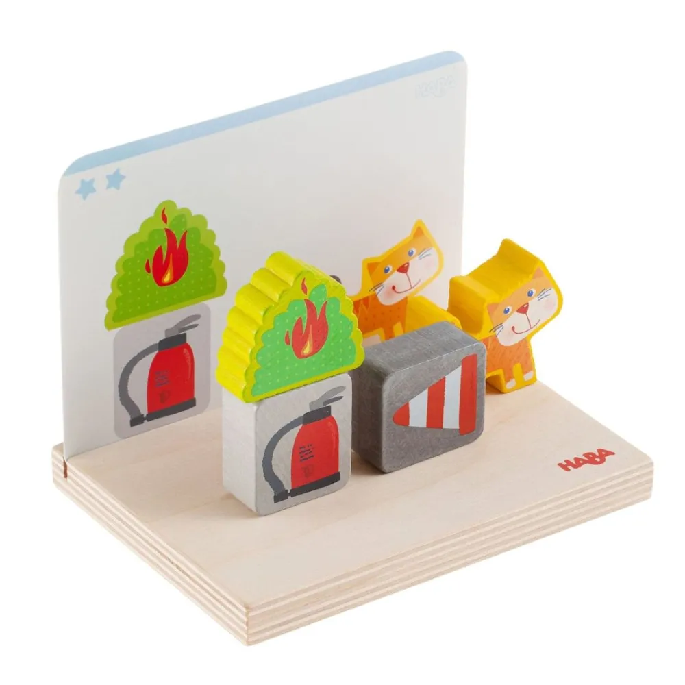 HABA Fire Brigade Stacking Toy< Wooden Stacking Toys & Arranging Games