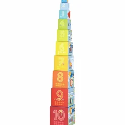HABA Fire Brigade Sturdy Cardboard Stacking Cubes< Shape Sorters + Stacking Toys