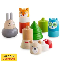 HABA Forest Animals Wooden Stacking Toy< Shape Sorters + Stacking Toys