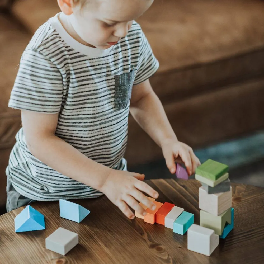 HABA Four By Four 3D Arranging Game Wooden Building Blocks< Arranging Games
