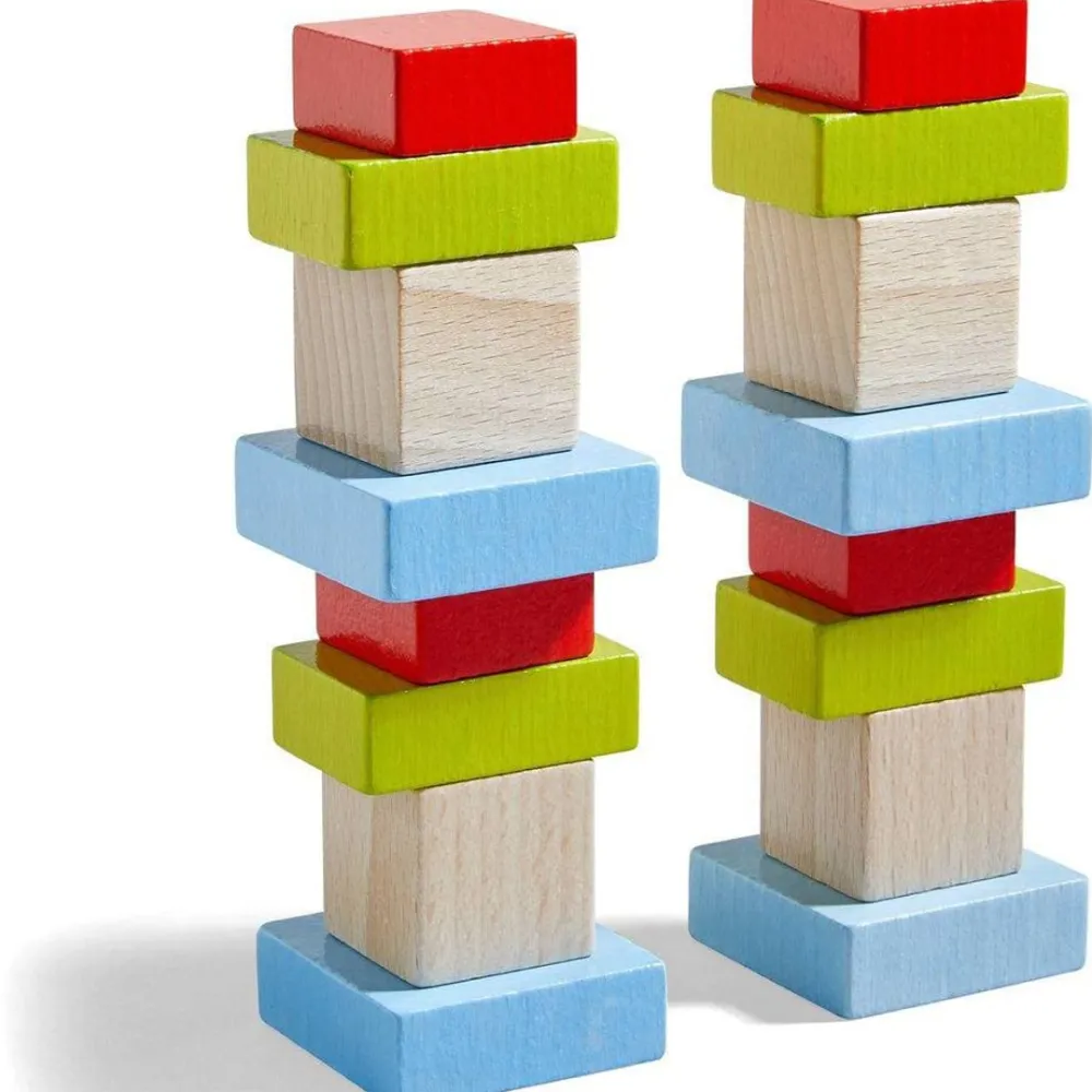 HABA Four By Four 3D Arranging Game Wooden Building Blocks< Wooden Building Blocks