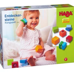 HABA Fun With Sounds Wooden Discovery Blocks< Musical Toys