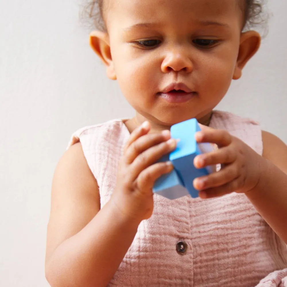 HABA Fun With Sounds Wooden Discovery Blocks< Wooden Building Blocks