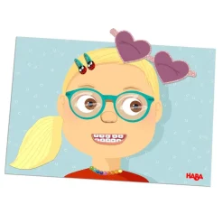 HABA Funny Faces Magnetic Game Box< Travel + Magnetic Games
