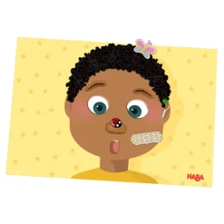 HABA Funny Faces Magnetic Game Box< Lacing Toys + Motor Skills